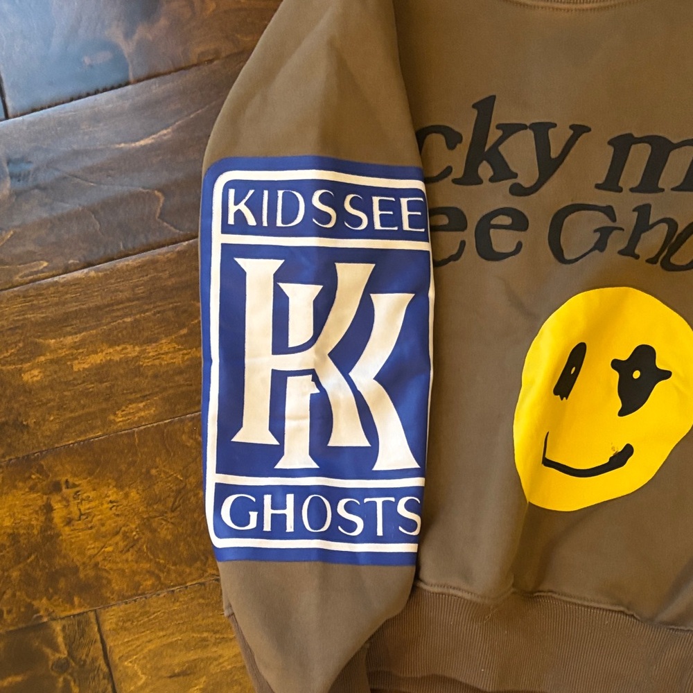 Lucky Me I See Ghosts Graphic Crewneck Sweatshirt - Brown - Picture 2 of 10